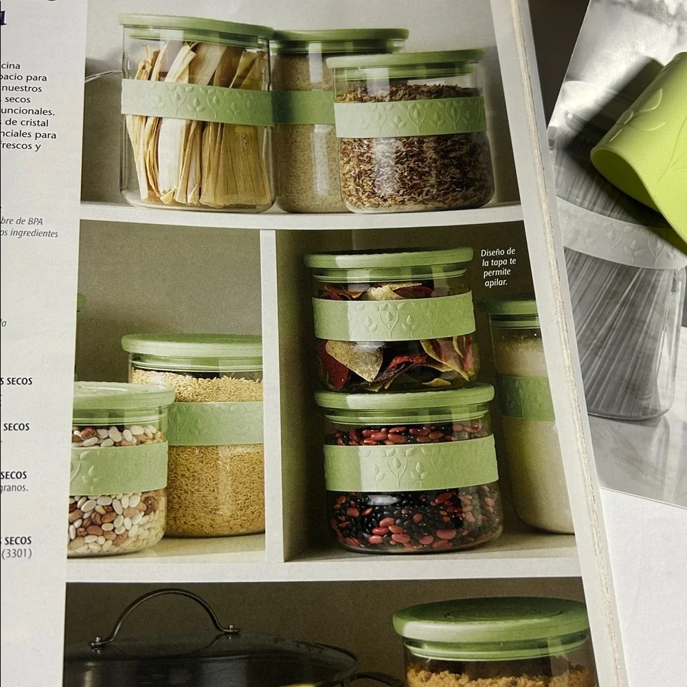 Princess House Green Storage Lid Set